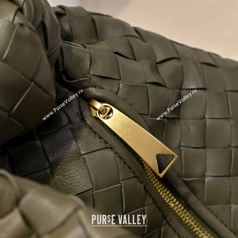 Bottega Veneta Medium Jodie Bag in Intrecciato Leather Khaki Green 2026 600263 (YX-260402111)