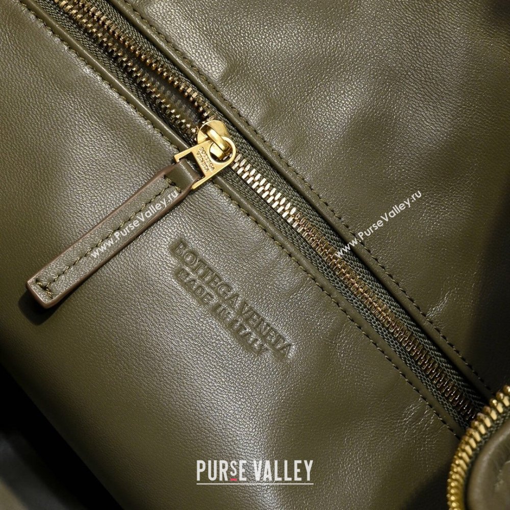 Bottega Veneta Medium Jodie Bag in Intrecciato Leather Khaki Green 2026 600263 (YX-260402111)