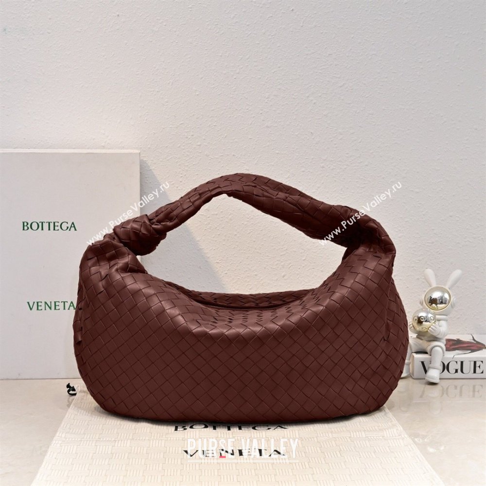 Bottega Veneta Medium Jodie Bag in Intrecciato Leather Burgundy 2026 600263 (YX-260402112)
