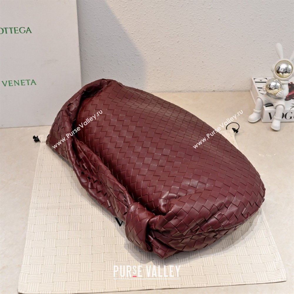 Bottega Veneta Medium Jodie Bag in Intrecciato Leather Burgundy 2026 600263 (YX-260402112)