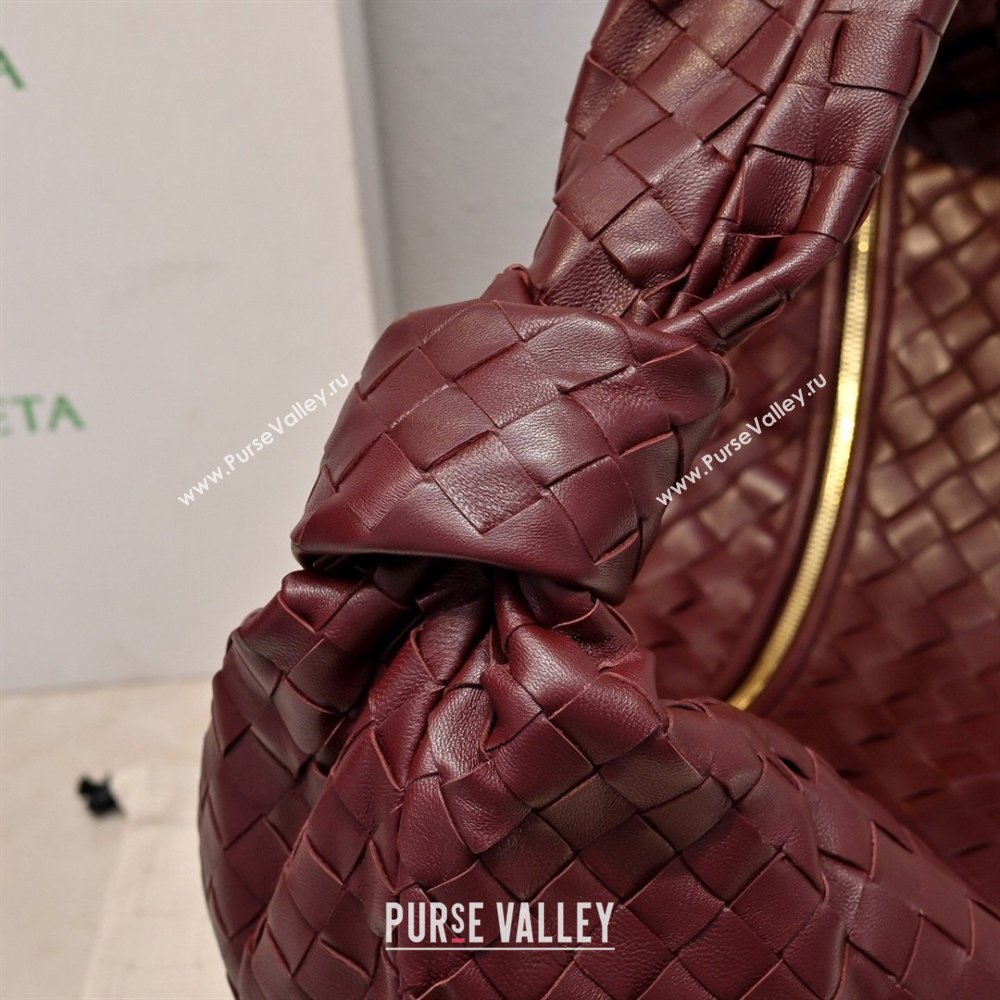 Bottega Veneta Medium Jodie Bag in Intrecciato Leather Burgundy 2026 600263 (YX-260402112)