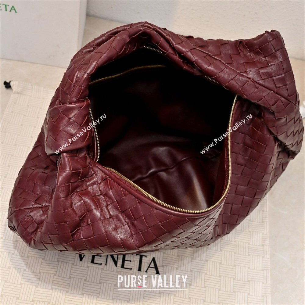 Bottega Veneta Medium Jodie Bag in Intrecciato Leather Burgundy 2026 600263 (YX-260402112)