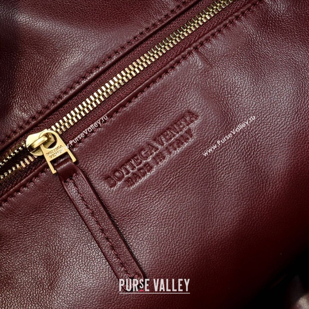 Bottega Veneta Medium Jodie Bag in Intrecciato Leather Burgundy 2026 600263 (YX-260402112)