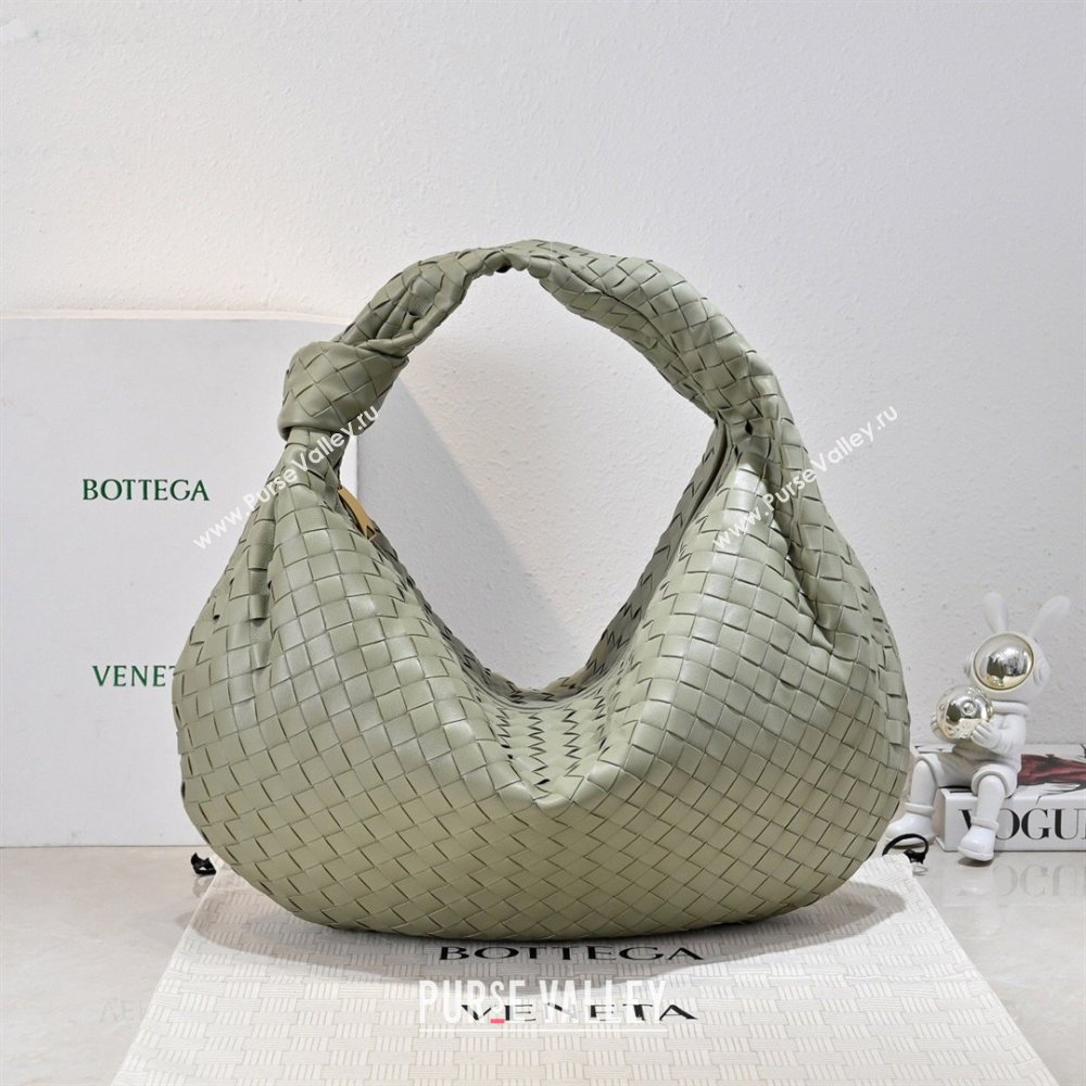 Bottega Veneta Medium Jodie Bag in Intrecciato Leather Travertine Green 2026 600263 (YX-260402114)