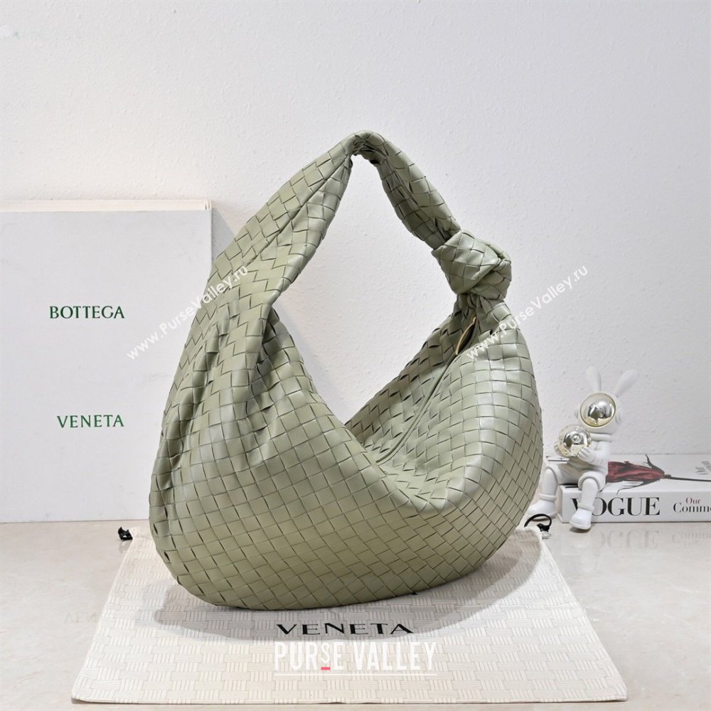 Bottega Veneta Medium Jodie Bag in Intrecciato Leather Travertine Green 2026 600263 (YX-260402114)