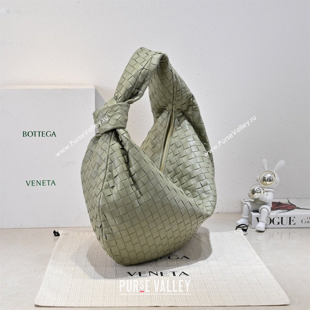 Bottega Veneta Medium Jodie Bag in Intrecciato Leather Travertine Green 2026 600263 (YX-260402114)