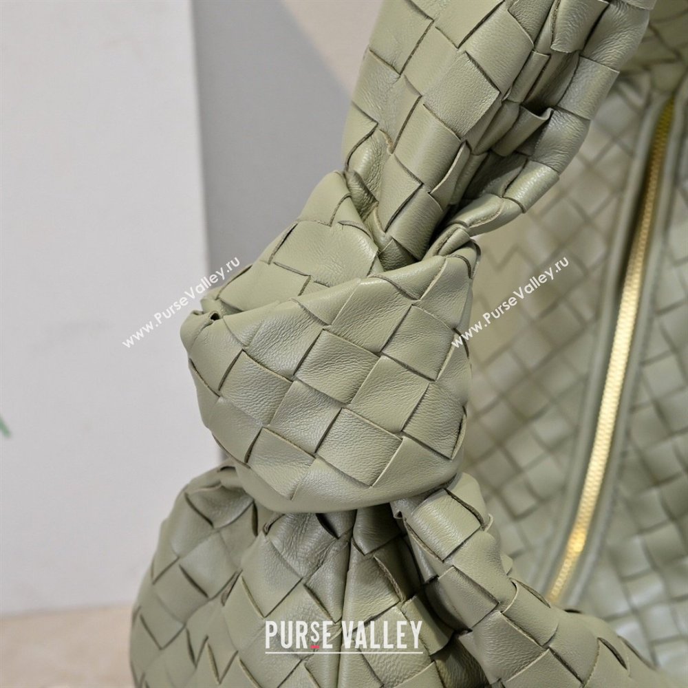 Bottega Veneta Medium Jodie Bag in Intrecciato Leather Travertine Green 2026 600263 (YX-260402114)