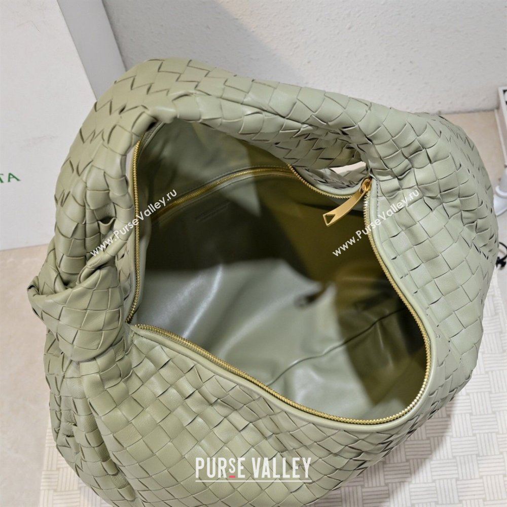 Bottega Veneta Medium Jodie Bag in Intrecciato Leather Travertine Green 2026 600263 (YX-260402114)