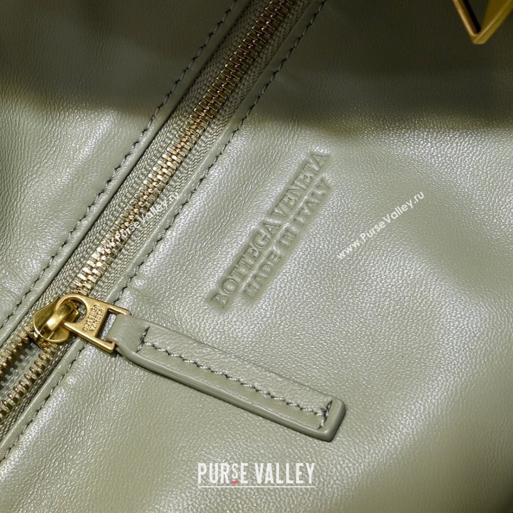 Bottega Veneta Medium Jodie Bag in Intrecciato Leather Travertine Green 2026 600263 (YX-260402114)