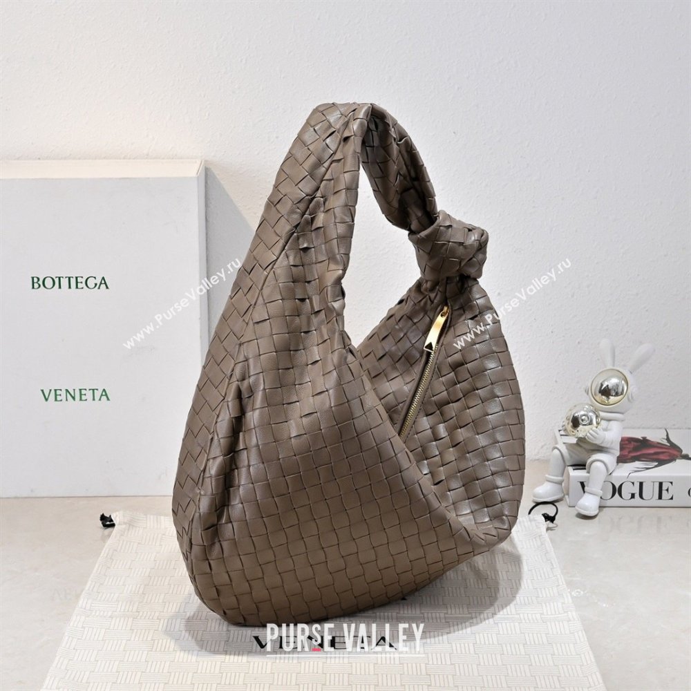 Bottega Veneta Medium Jodie Bag in Intrecciato Leather Khaki 2026 600263 (YX-260402115)