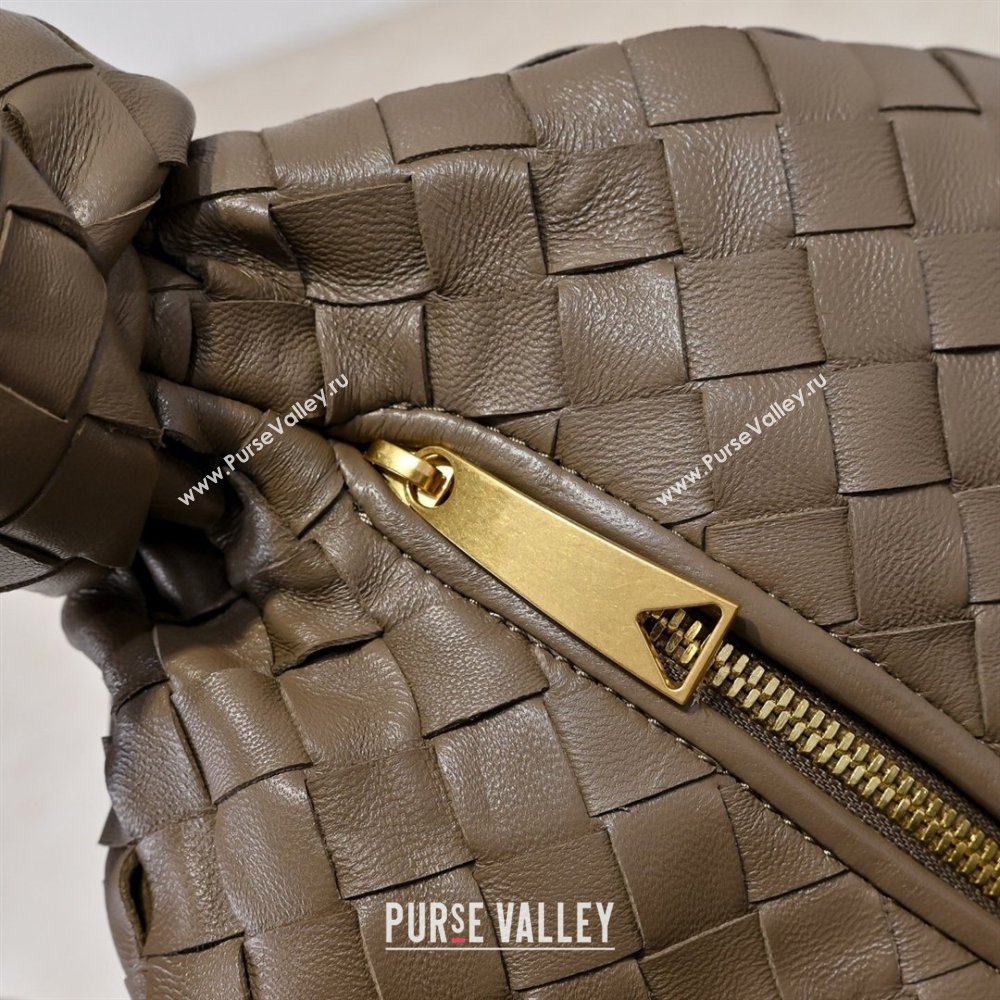 Bottega Veneta Medium Jodie Bag in Intrecciato Leather Khaki 2026 600263 (YX-260402115)