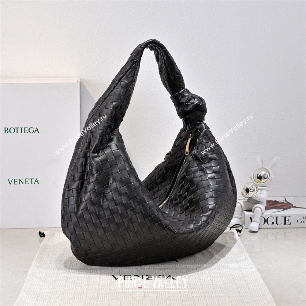 Bottega Veneta Medium Jodie Bag in Intrecciato Leather Black 2026 600263 (YX-260402116)