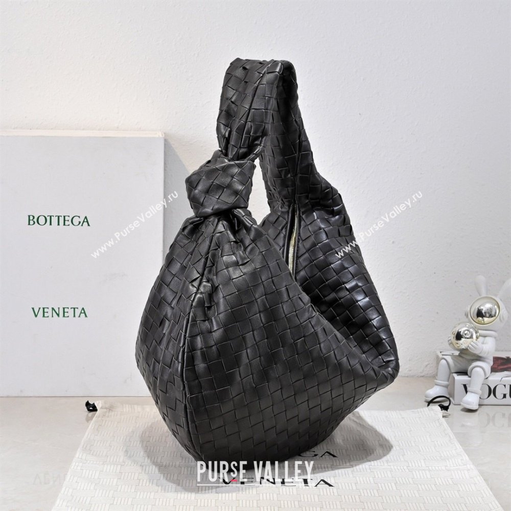 Bottega Veneta Medium Jodie Bag in Intrecciato Leather Black 2026 600263 (YX-260402116)