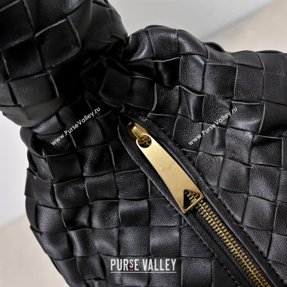 Bottega Veneta Medium Jodie Bag in Intrecciato Leather Black 2026 600263 (YX-260402116)