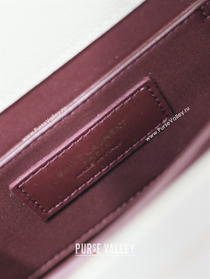 Saint Laurent Cassandre Mini Bag in Grained Leather White 2025 602716 (YY-250801097)