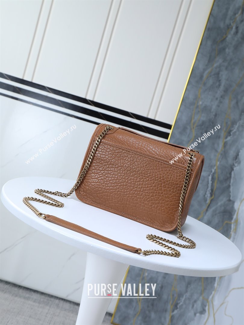 Saint Laurent Niki Baby bag in Grained Lambskin 633179 Dark Brown 2025 (YY-250801123)