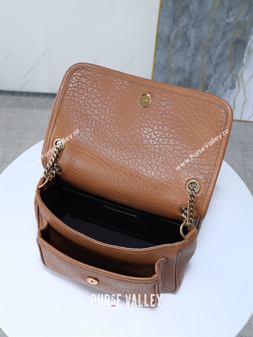 Saint Laurent Niki Baby bag in Grained Lambskin 633179 Dark Brown 2025 (YY-250801123)