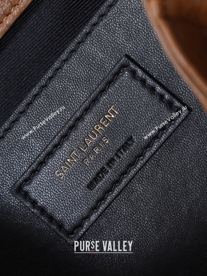 Saint Laurent Niki Baby bag in Grained Lambskin 633179 Dark Brown 2025 (YY-250801123)