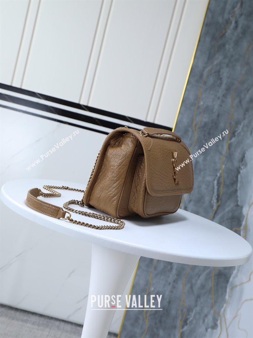 Saint Laurent Niki Baby bag in Grained Lambskin 633179 Dark Cork 2025 (YY-250801122)