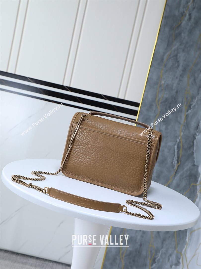 Saint Laurent Niki Baby bag in Grained Lambskin 633179 Dark Cork 2025 (YY-250801122)