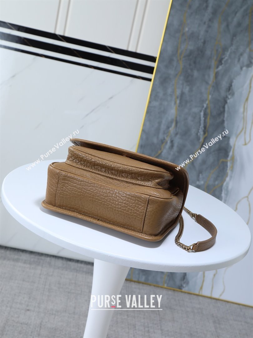 Saint Laurent Niki Baby bag in Grained Lambskin 633179 Dark Cork 2025 (YY-250801122)