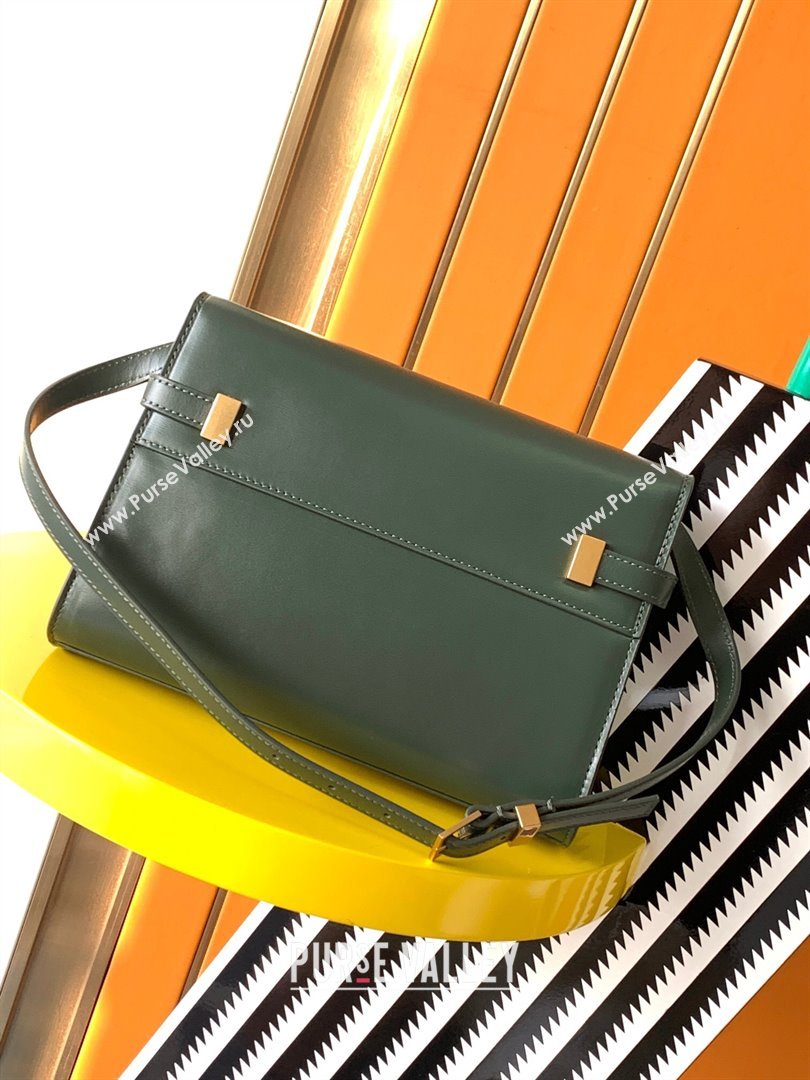 Saint Laurent Manhattan Shoulder Bag in Smooth Leather 675626 Khaki Green 2024 (YY-240803064)