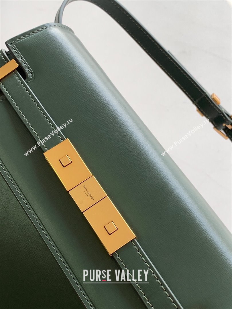 Saint Laurent Manhattan Shoulder Bag in Smooth Leather 675626 Khaki Green 2024 (YY-240803064)