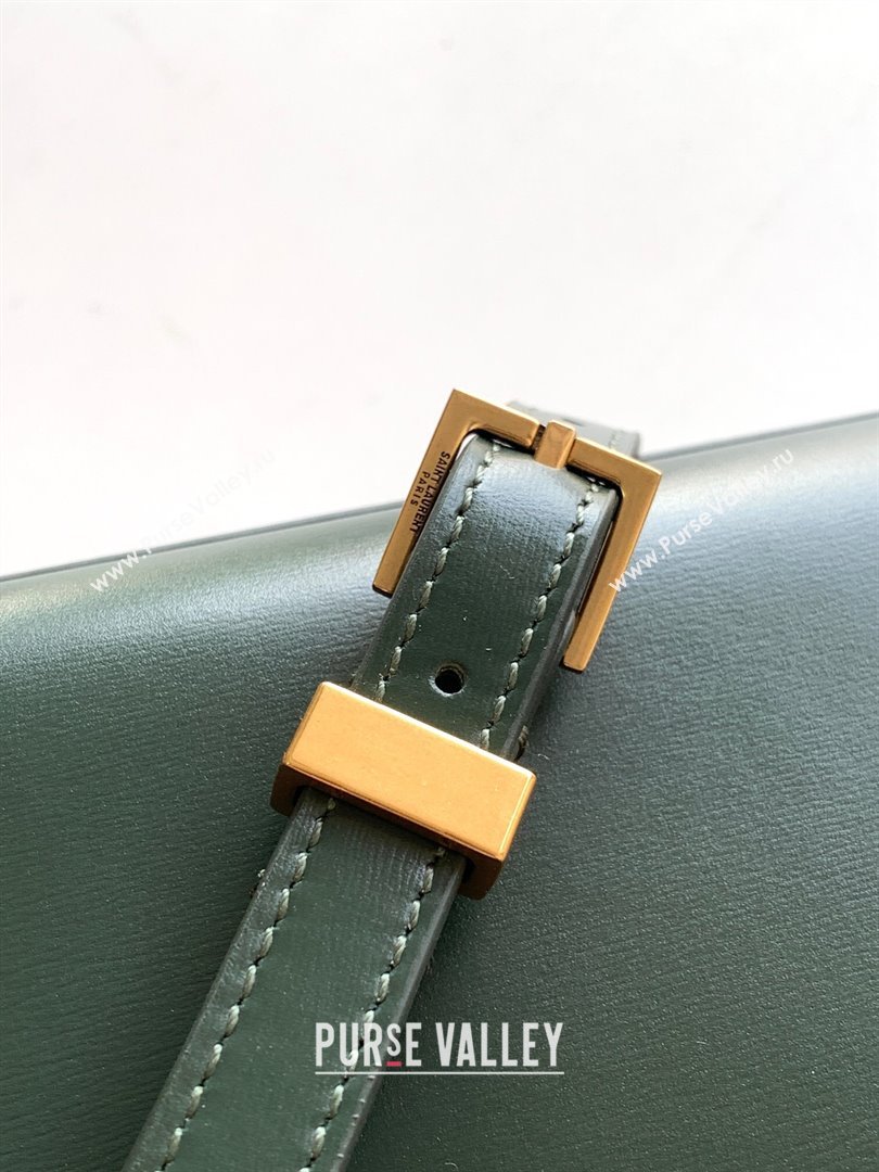 Saint Laurent Manhattan Shoulder Bag in Smooth Leather 675626 Khaki Green 2024 (YY-240803064)