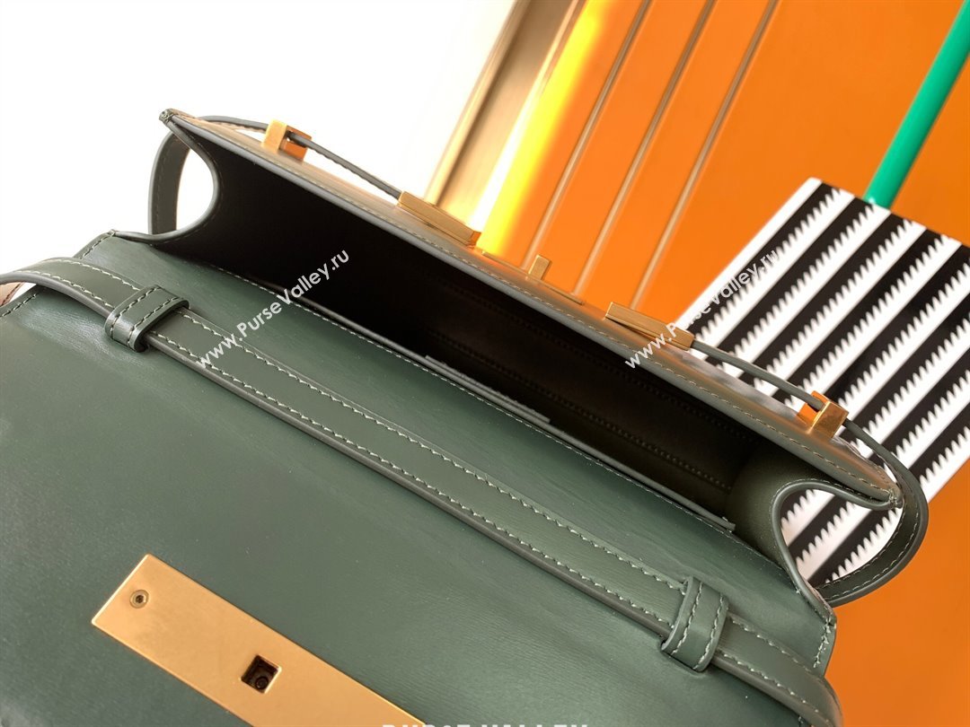 Saint Laurent Manhattan Shoulder Bag in Smooth Leather 675626 Khaki Green 2024 (YY-240803064)