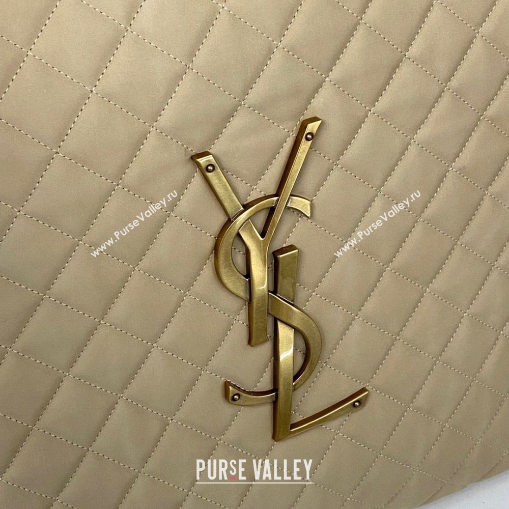 Saint Laurent Icare Maxi Shopping Bag in Quilted Nappa Leather 698651 Beige 2025 (nana-250924075)