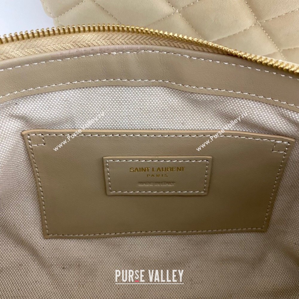 Saint Laurent Icare Maxi Shopping Bag in Quilted Nappa Leather 698651 Beige 2025 (nana-250924075)
