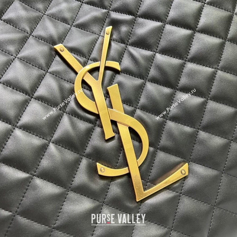 Saint Laurent Icare Maxi Shopping Bag in Quilted Nappa Leather 698651 Black 2025 (nana-250924073)