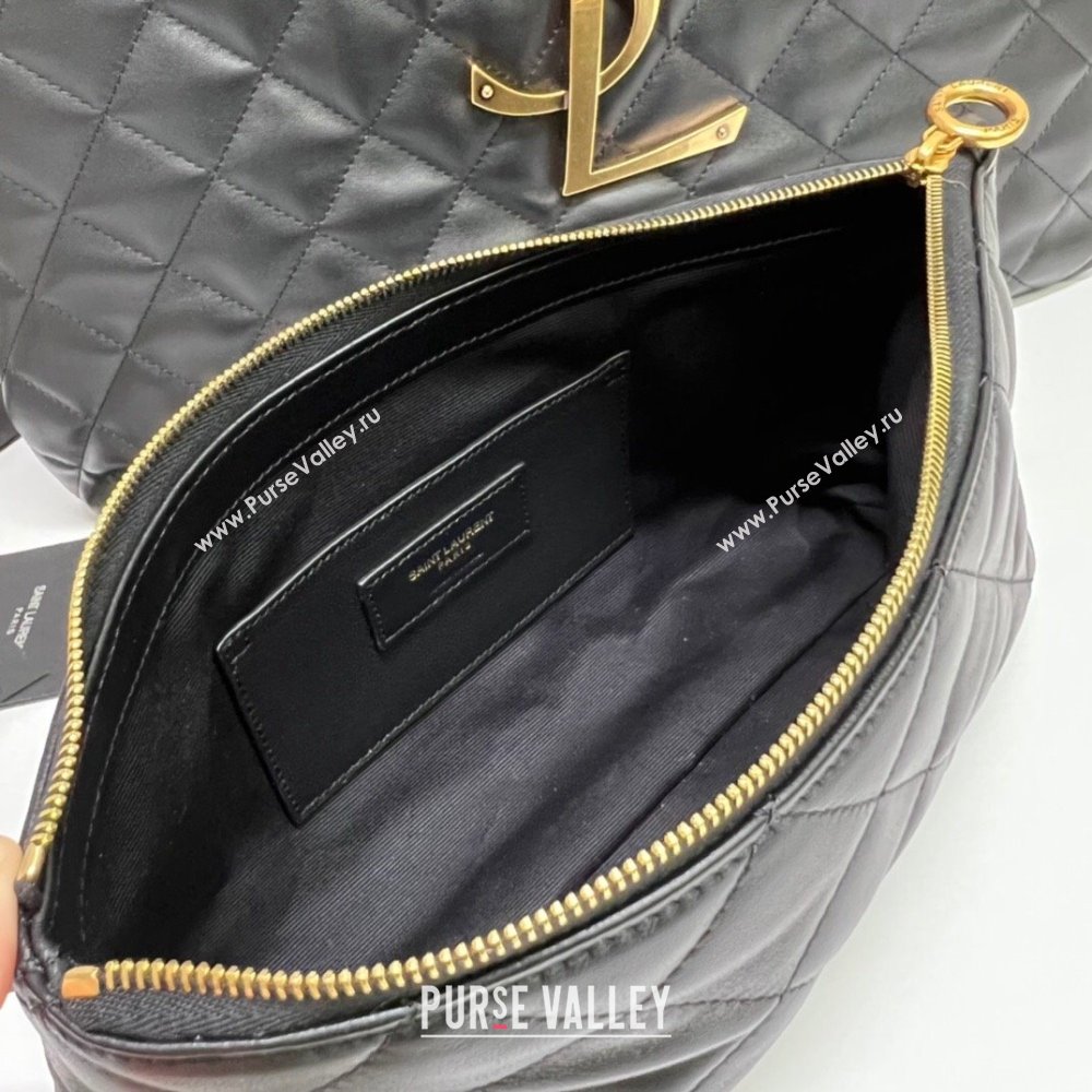Saint Laurent Icare Maxi Shopping Bag in Quilted Nappa Leather 698651 Black 2025 (nana-250924073)