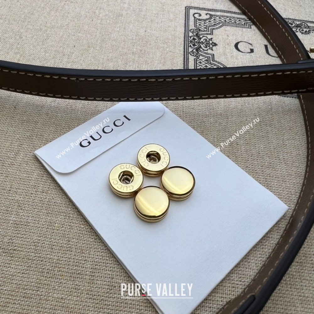 Gucci Horsebit 1955 Leather Small Top Handle Bag 703848 Dark Brown 2025 (DLH-250630115)