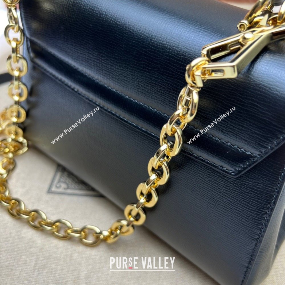 Gucci Horsebit 1955 Leather Small Top Handle Bag 703848 Black 2025 (DLH-250630109)