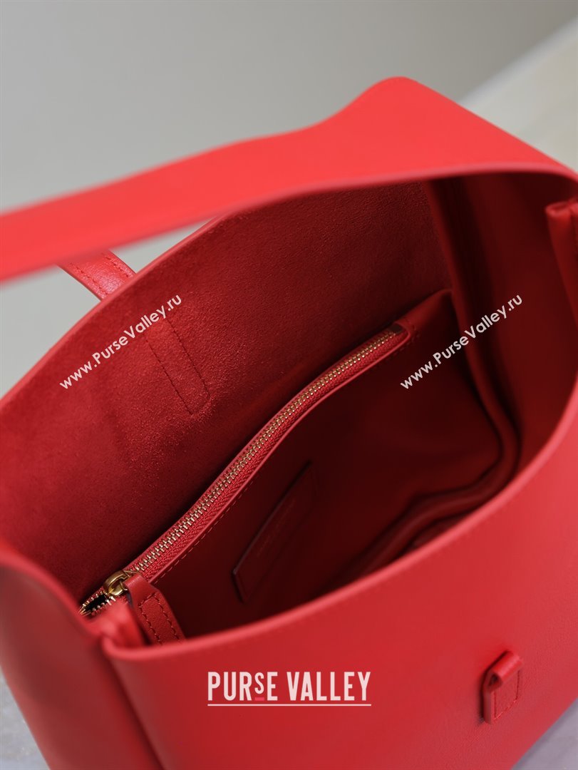 Saint Laurent LE 5 À 7 Supple Small Hobo Bag in Grained Leather 713938 Red 2024 (YY-241218023)