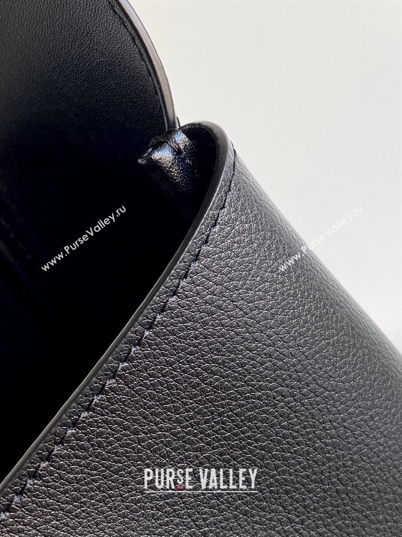 Saint Laurent LE 5 À 7 Supple Small Hobo Bag in Grained Leather 713938 Black/Gold 2024 (YY-241218015)