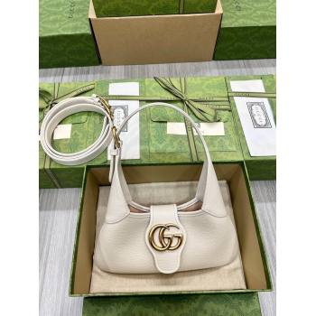 Gucci Aphrodite Small Shoulder Bag in Soft Leather 735106 White 2023 (DLH-231209029)
