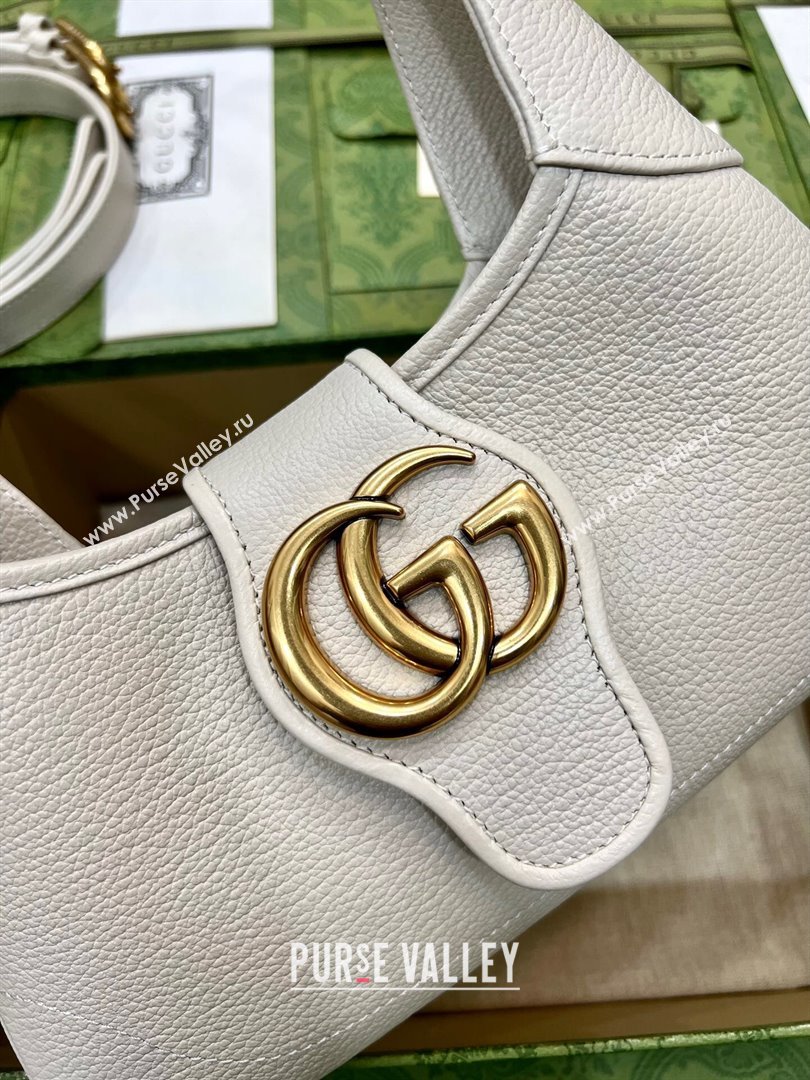 Gucci Aphrodite Small Shoulder Bag in Soft Leather 735106 White 2023 (DLH-231209029)