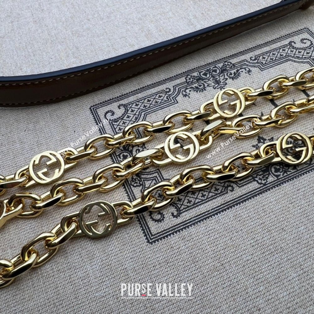 Gucci Horsebit 1955 small shoulder bag in Leather Dark Brown 2025 735178 (DLH-250630121)