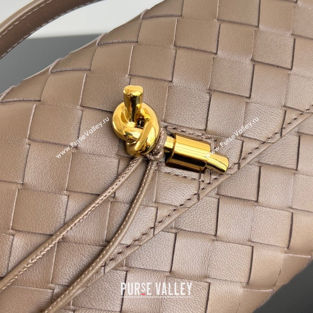 Bottega Veneta Long Clutch Bag Andiamo in Intrecciato Leather Pinenut Brown 2025 741511 (WT-251119045)