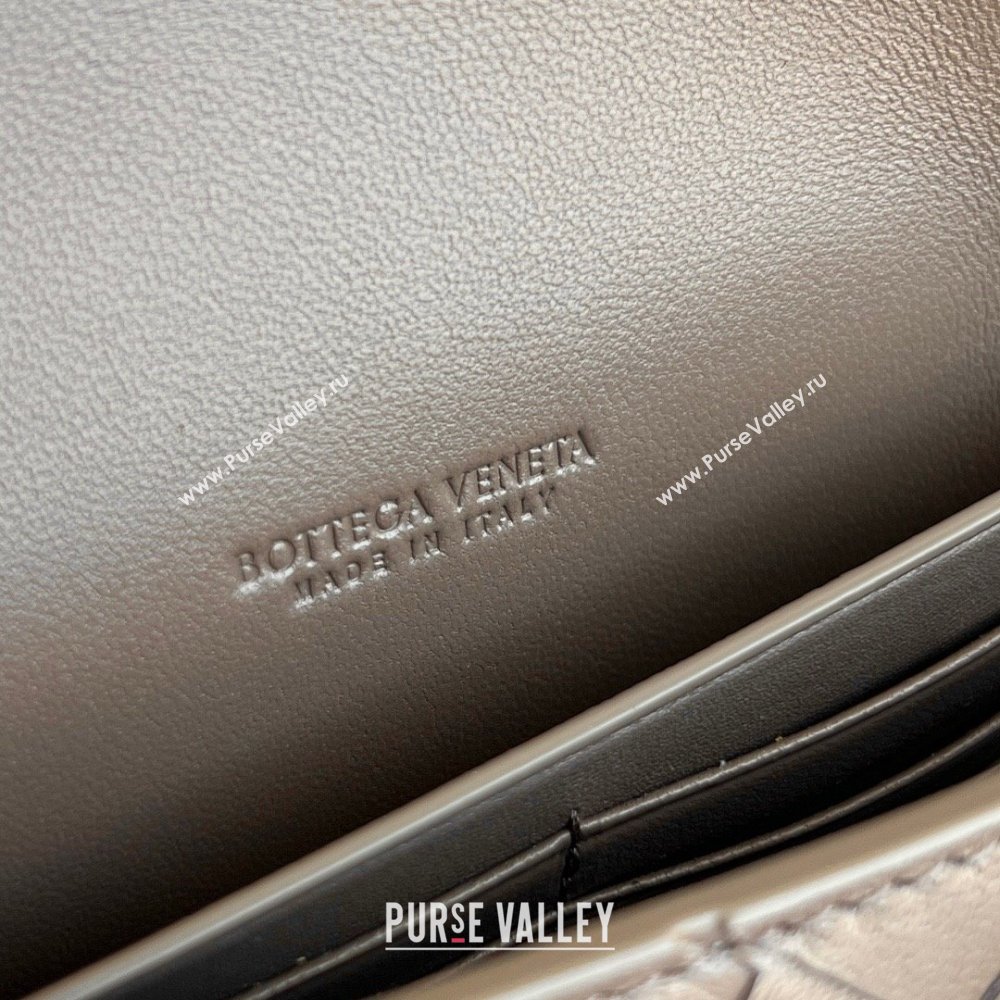 Bottega Veneta Long Clutch Bag Andiamo in Intrecciato Leather Pinenut Brown 2025 741511 (WT-251119045)