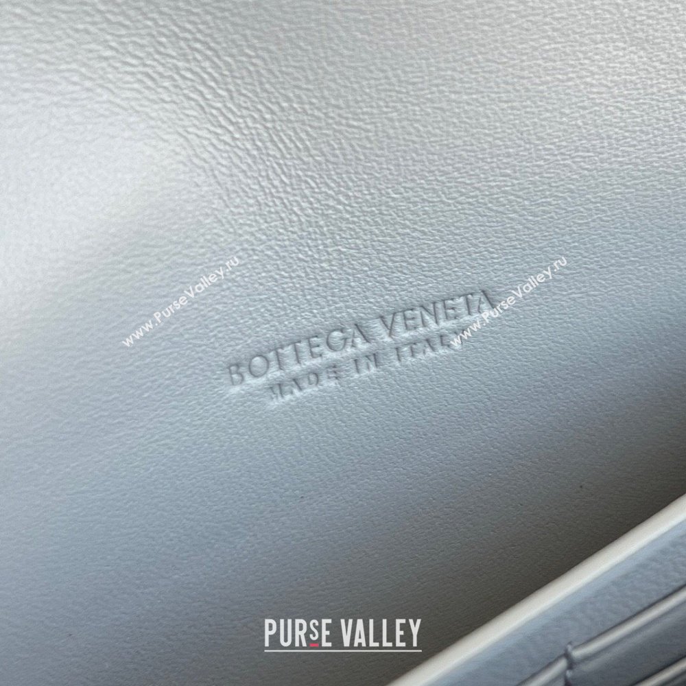 Bottega Veneta Long Clutch Bag Andiamo in Intrecciato Leather Silver Grey 2025 741511 (WT-251119046)