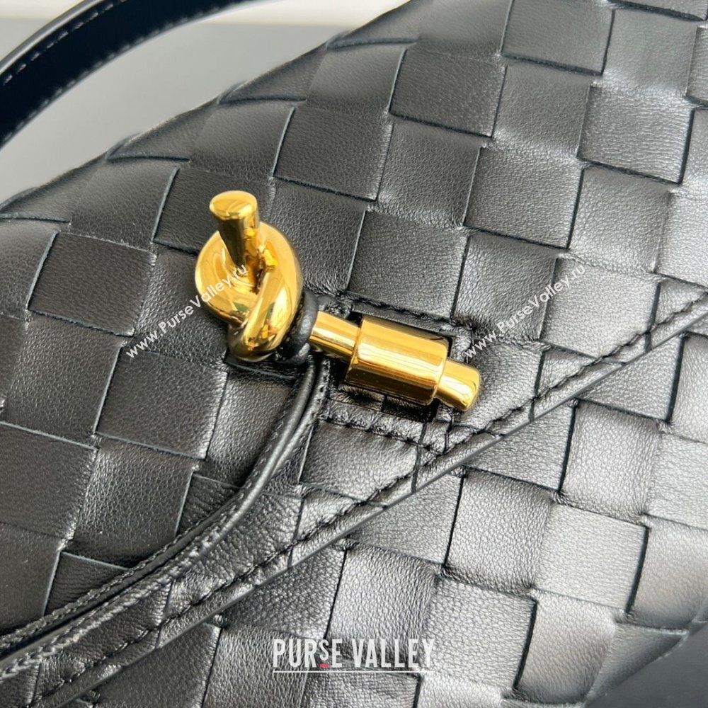 Bottega Veneta Long Clutch Bag Andiamo in Intrecciato Leather Black 2025 741511 (WT-251119036)