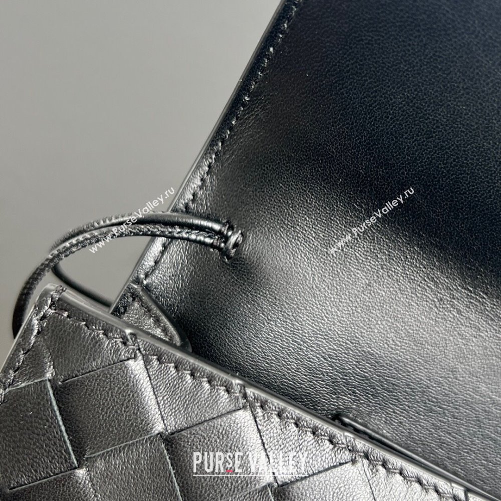 Bottega Veneta Long Clutch Bag Andiamo in Intrecciato Leather Black 2025 741511 (WT-251119036)