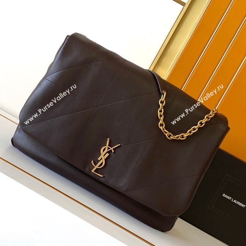 Saint Laurent Jamie 4.3 Large Bag in Soft Lambskin 742431 Dark Brown 2025 (YY-250409086)