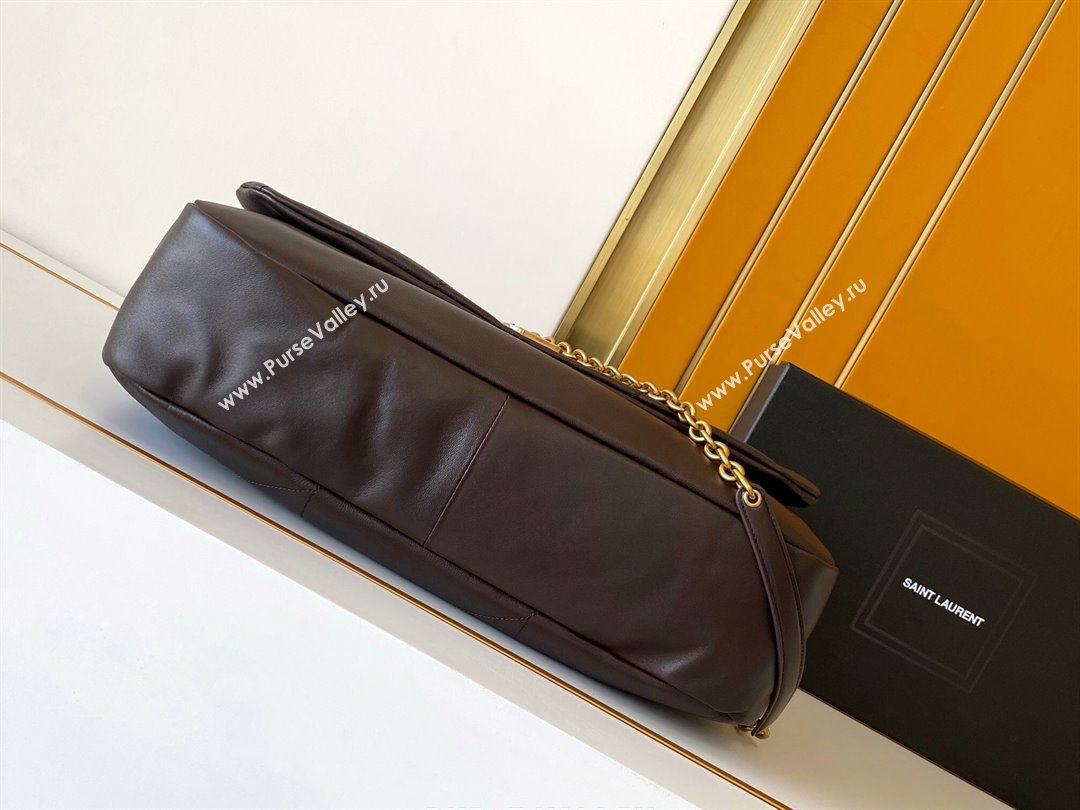 Saint Laurent Jamie 4.3 Large Bag in Soft Lambskin 742431 Dark Brown 2025 (YY-250409086)