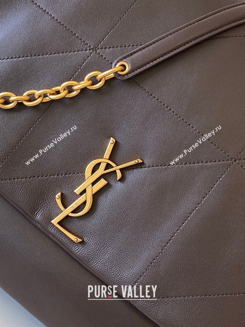 Saint Laurent Jamie 4.3 Large Bag in Soft Lambskin 742431 Dark Brown 2025 (YY-250409086)