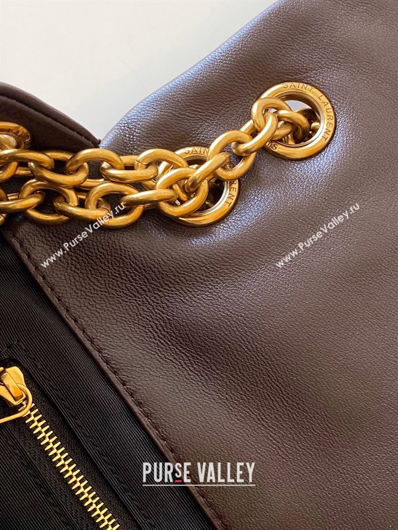 Saint Laurent Jamie 4.3 Large Bag in Soft Lambskin 742431 Dark Brown 2025 (YY-250409086)