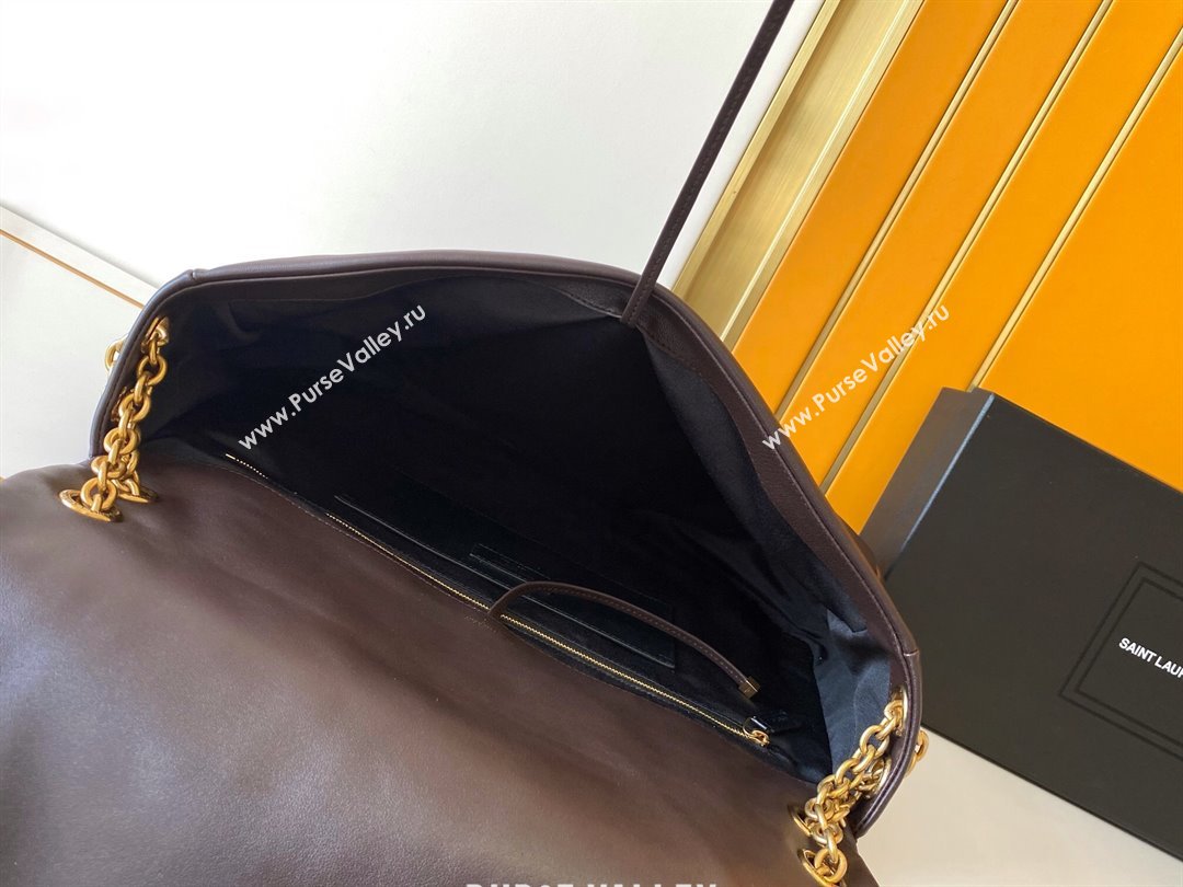 Saint Laurent Jamie 4.3 Large Bag in Soft Lambskin 742431 Dark Brown 2025 (YY-250409086)